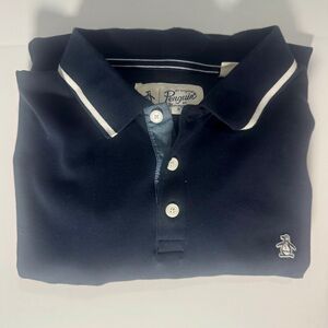 Original Penguin Dark Blue Polo Shirt with White Accents